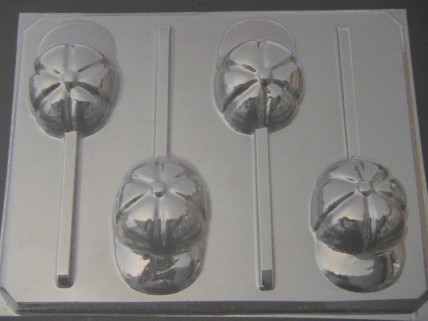 1411 Baseball Cap Chocolate or Hard Candy Lollipop Mold